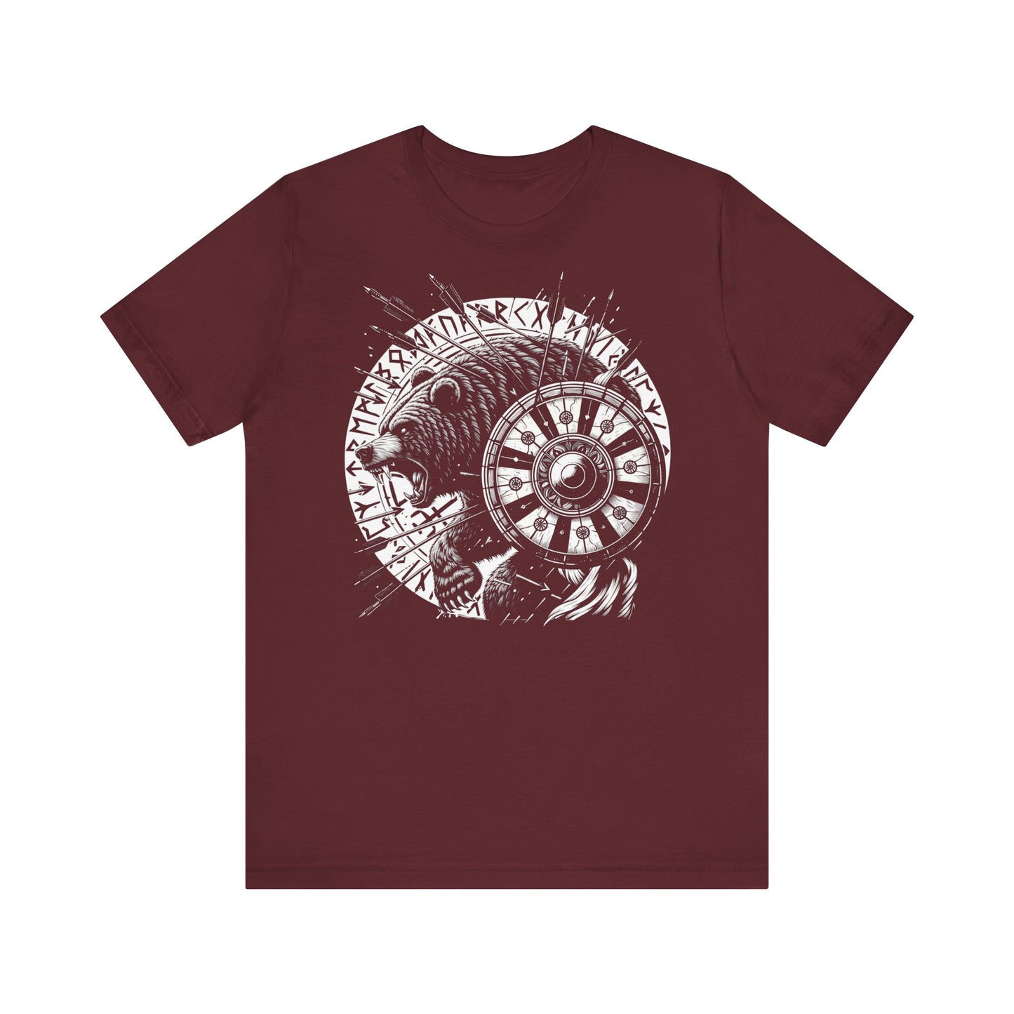 Berserker Bär mit Schild T-Shirt