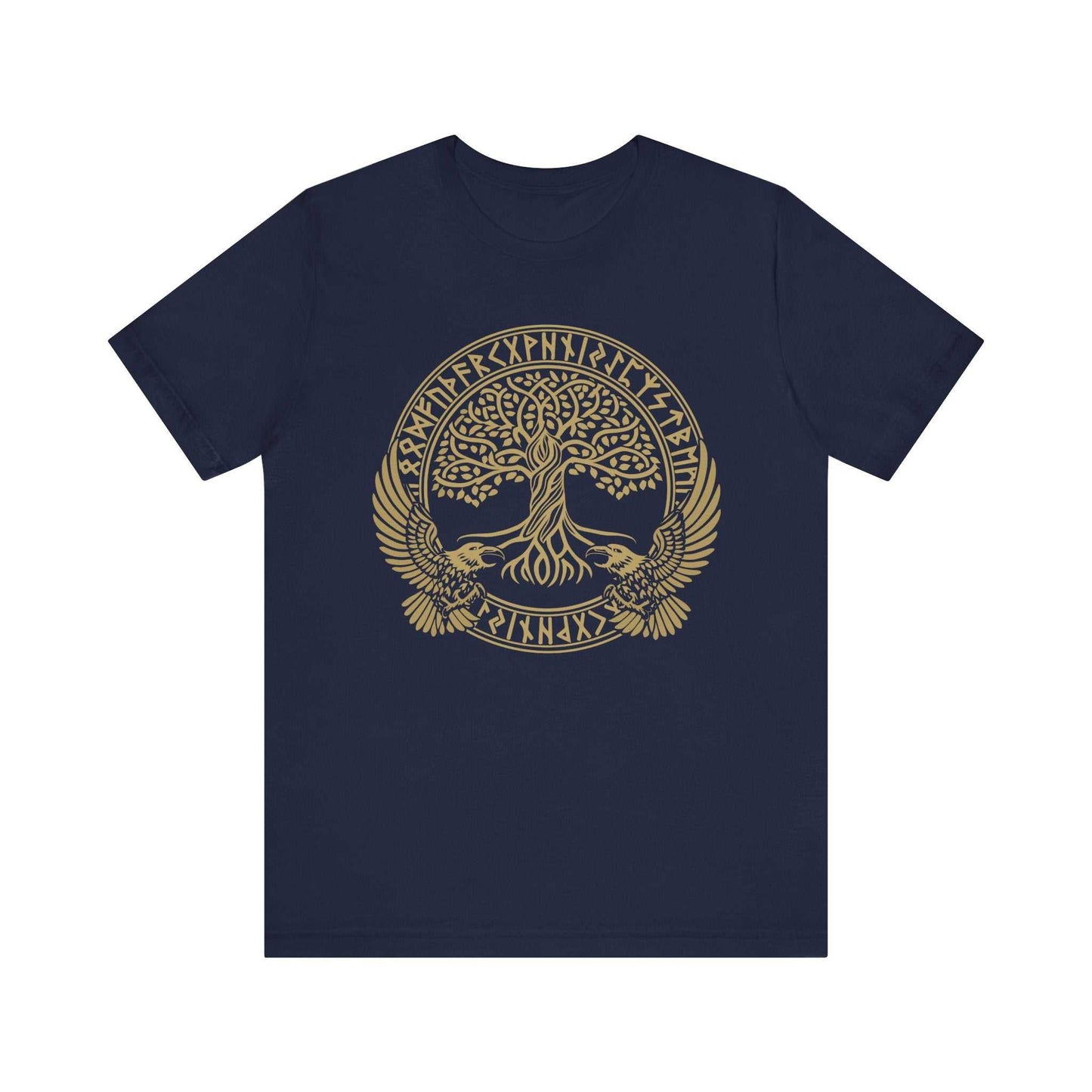 Raben Odins und Lebensbaum T-Shirt - Grimnord