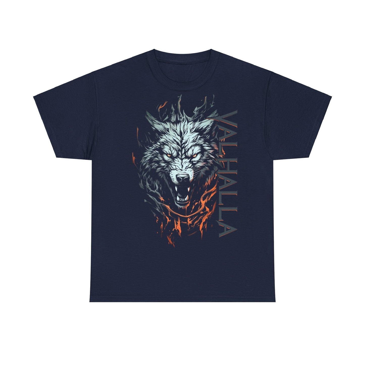 Wolf in Flammen Valhalla T-shirt