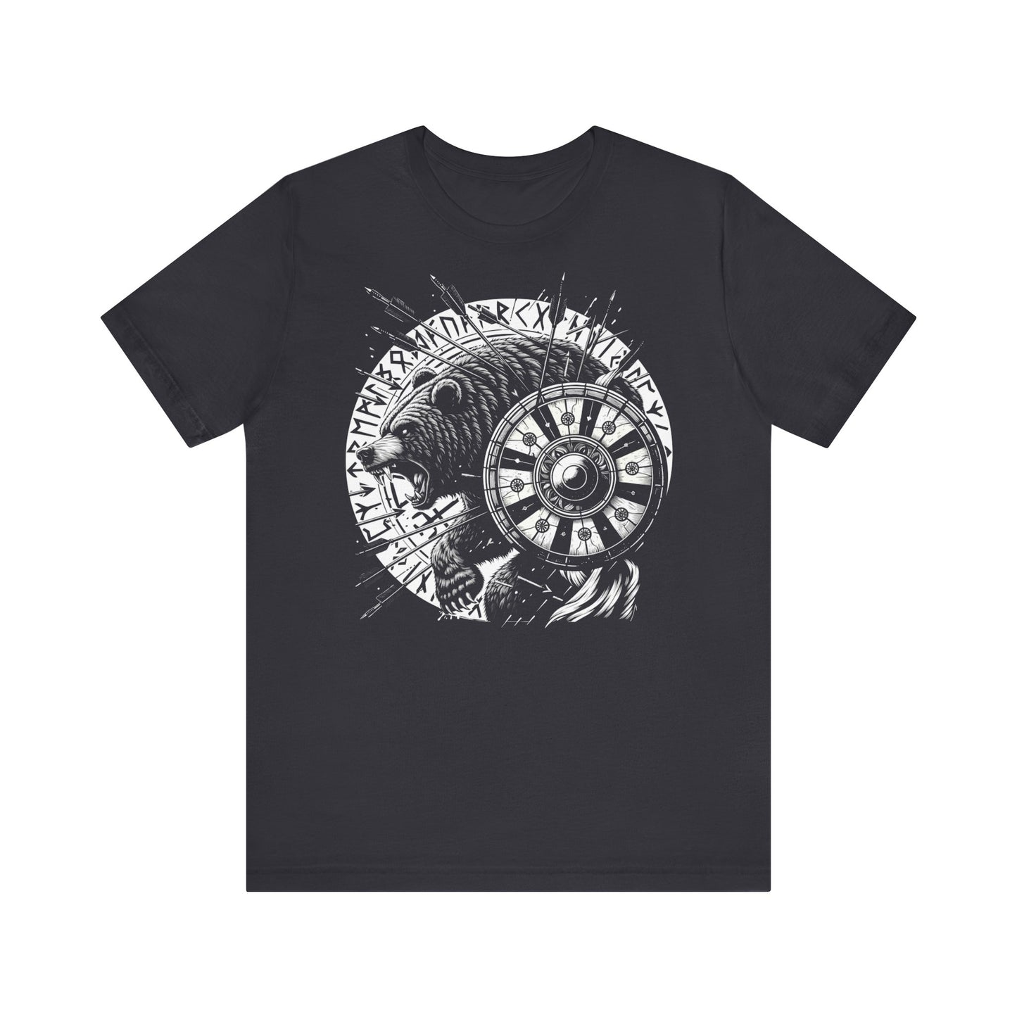 Berserker Bär mit Schild T-Shirt