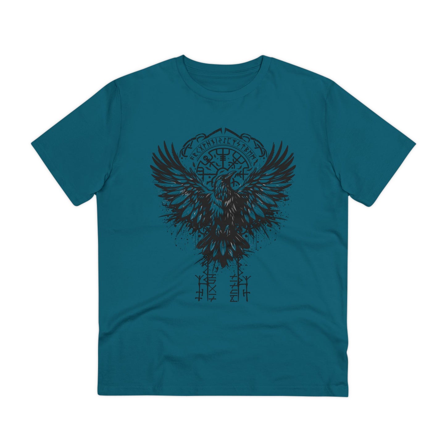 Raben Odins Hugin & Munin Vegvisir T-Shirt