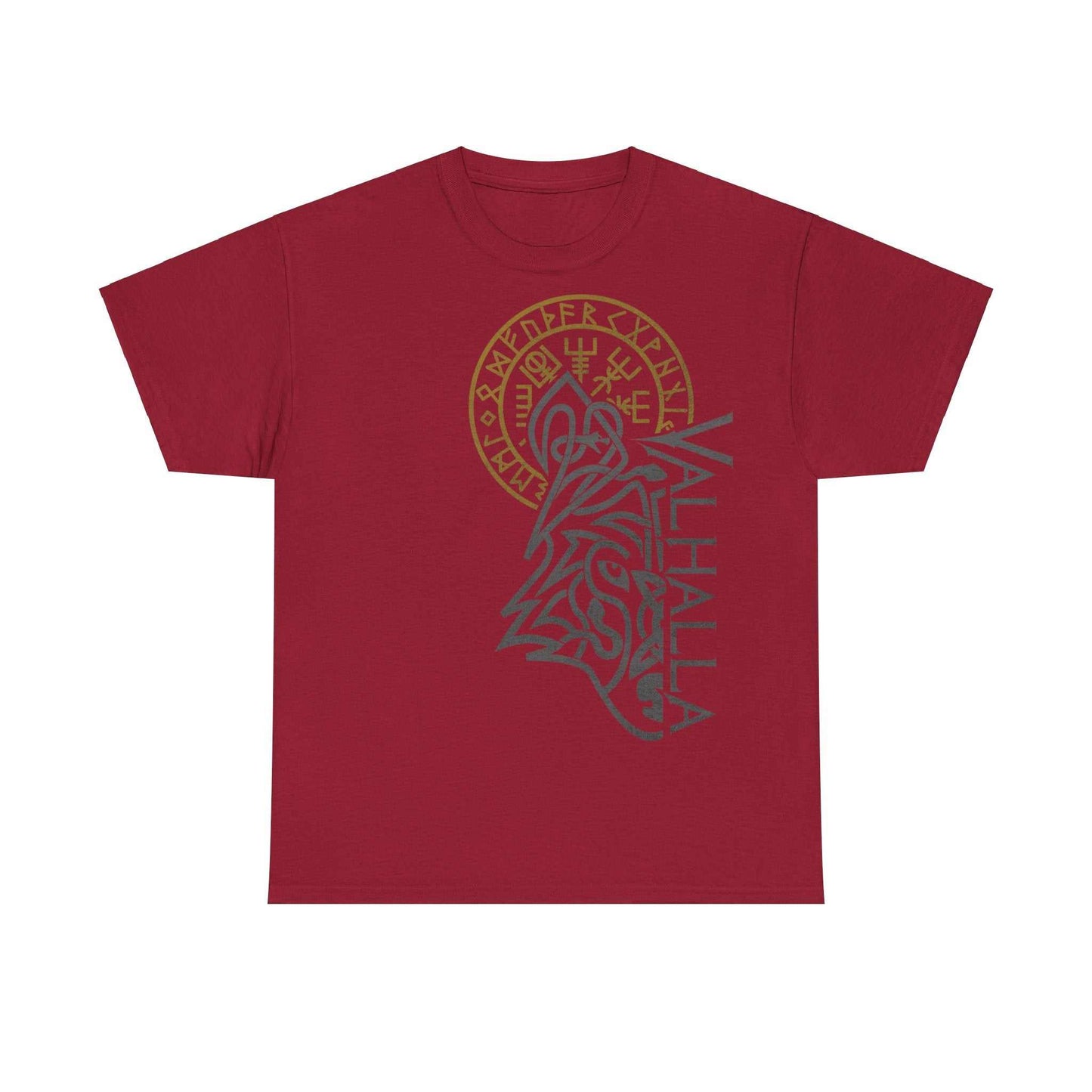 Walhalla Wolf Odins Vegvisir T-shirt - Grimnord