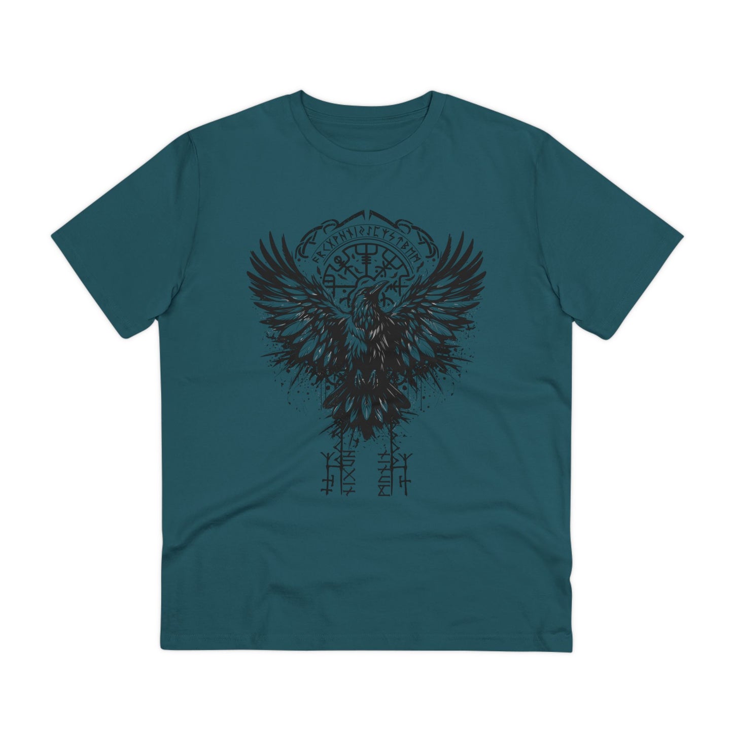 Raben Odins Hugin & Munin Vegvisir T-Shirt
