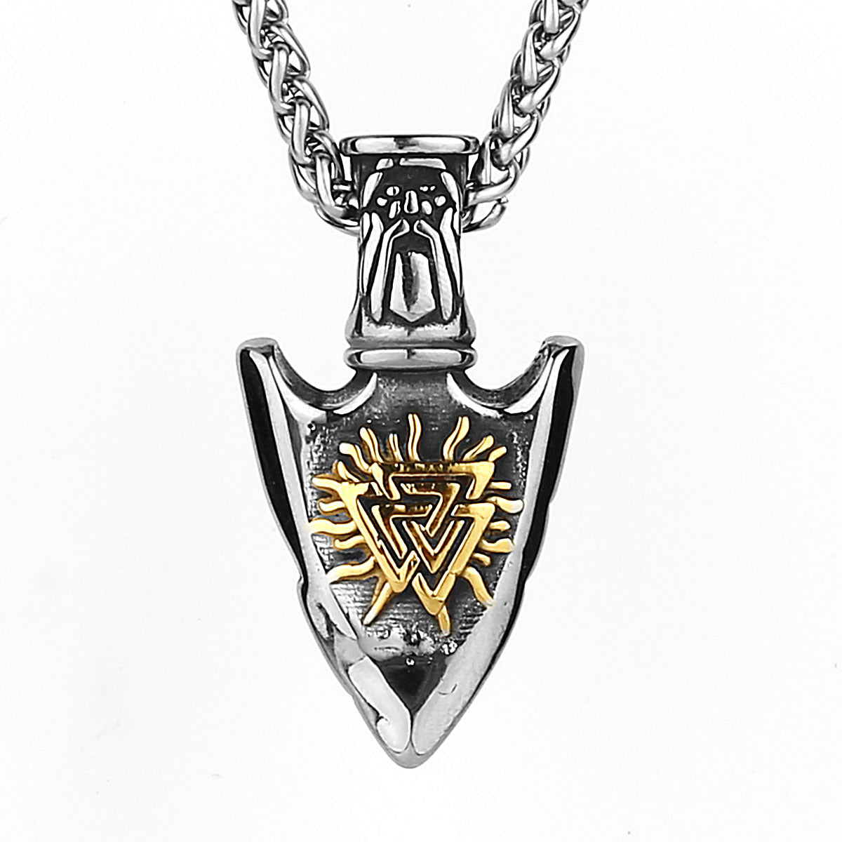 Runenpfeil Anhänger Vegvisir / Valknut