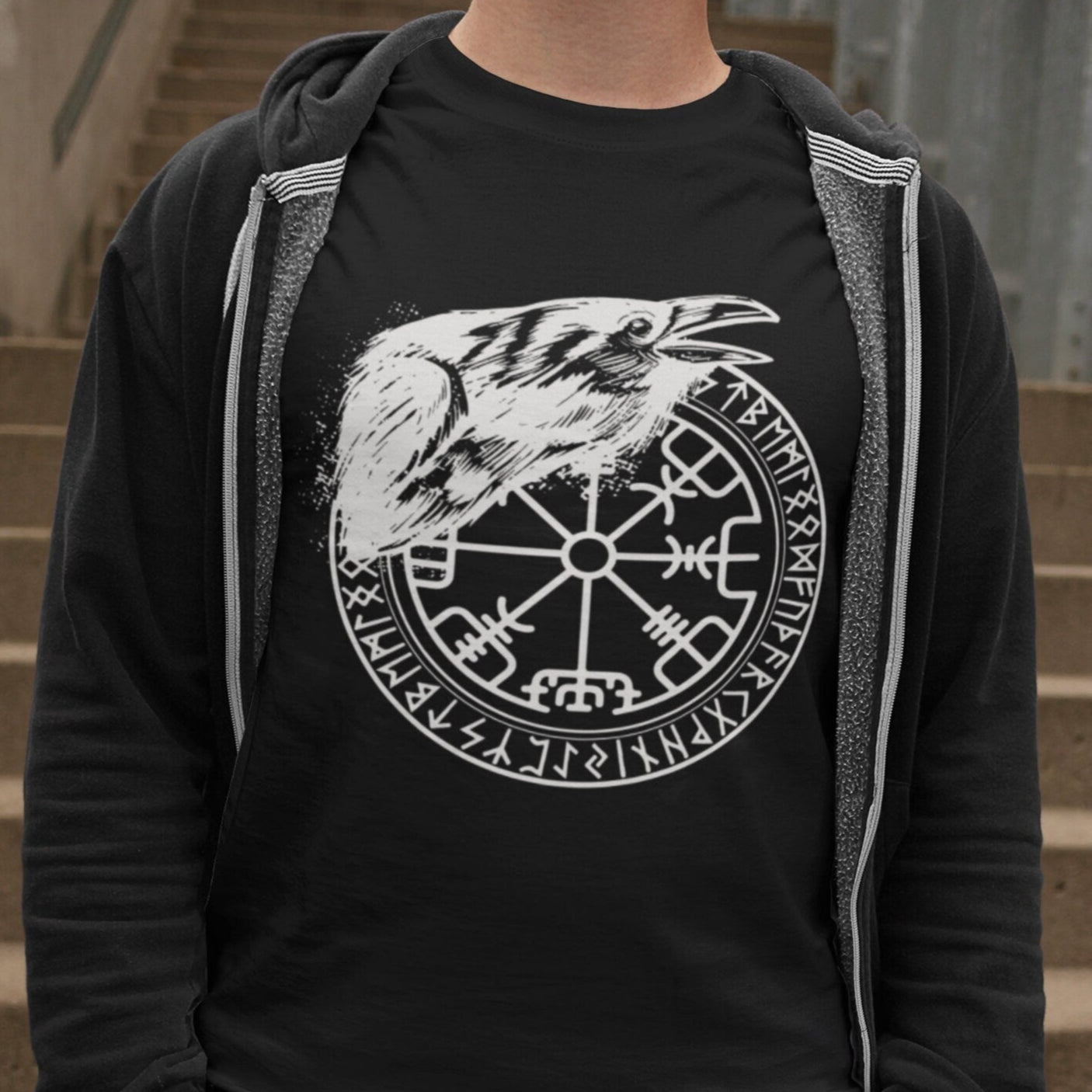 Raben Odins - Vegvisir T-Shirt