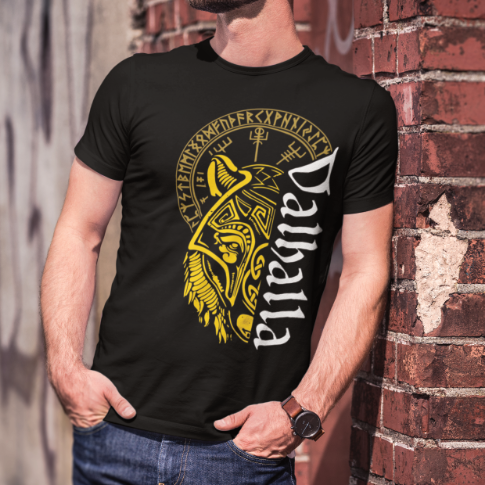 Walhalla Wolf Maske T-Shirt