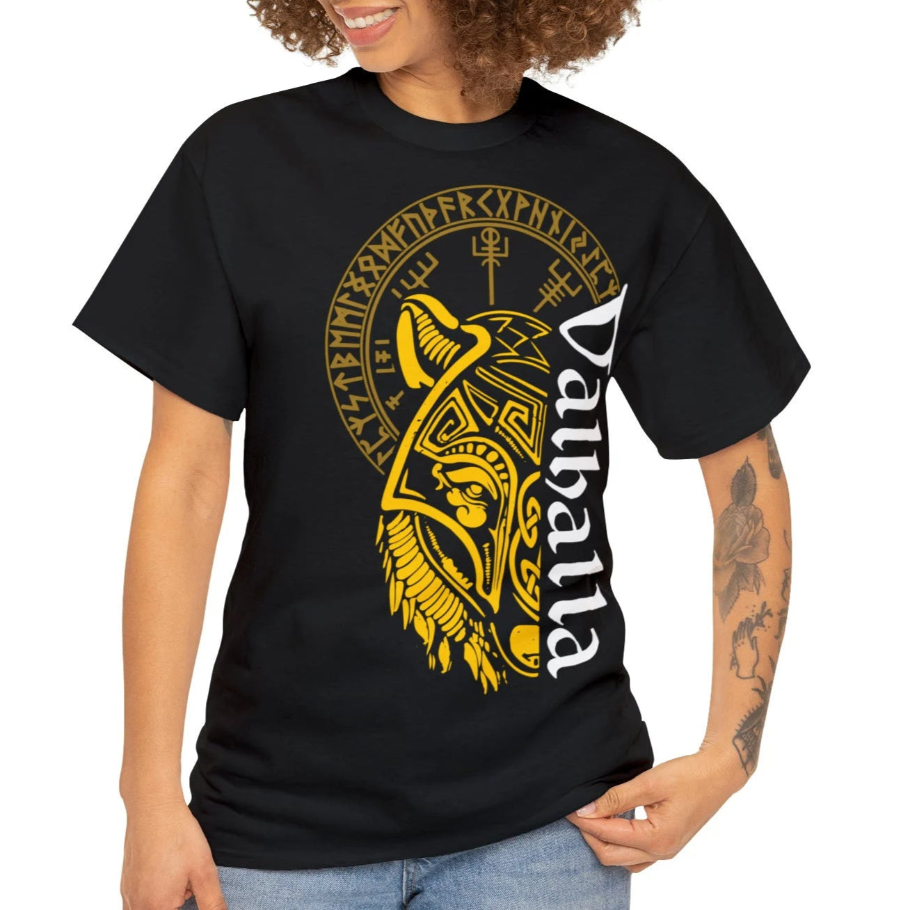 Walhalla Wolf Maske T-Shirt