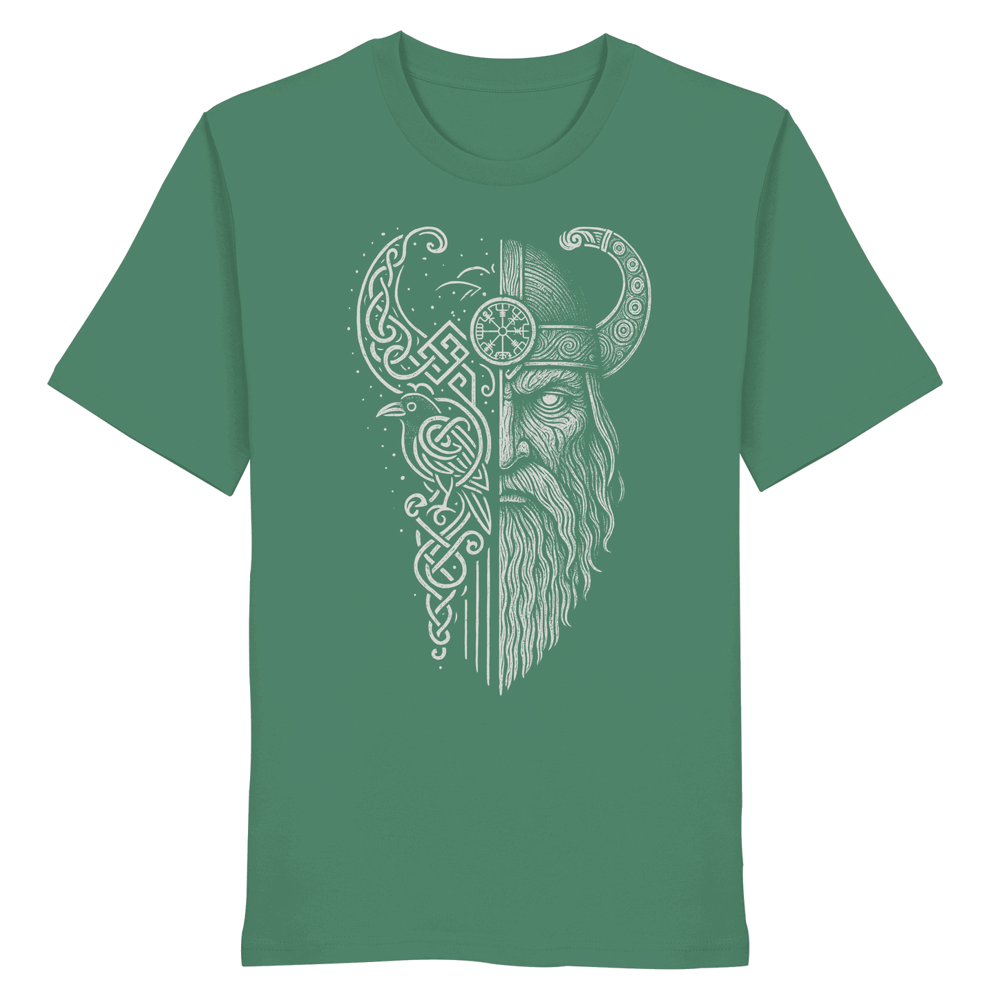 Odins Rabe Wikinger Organic T-Shirt - Grimnord