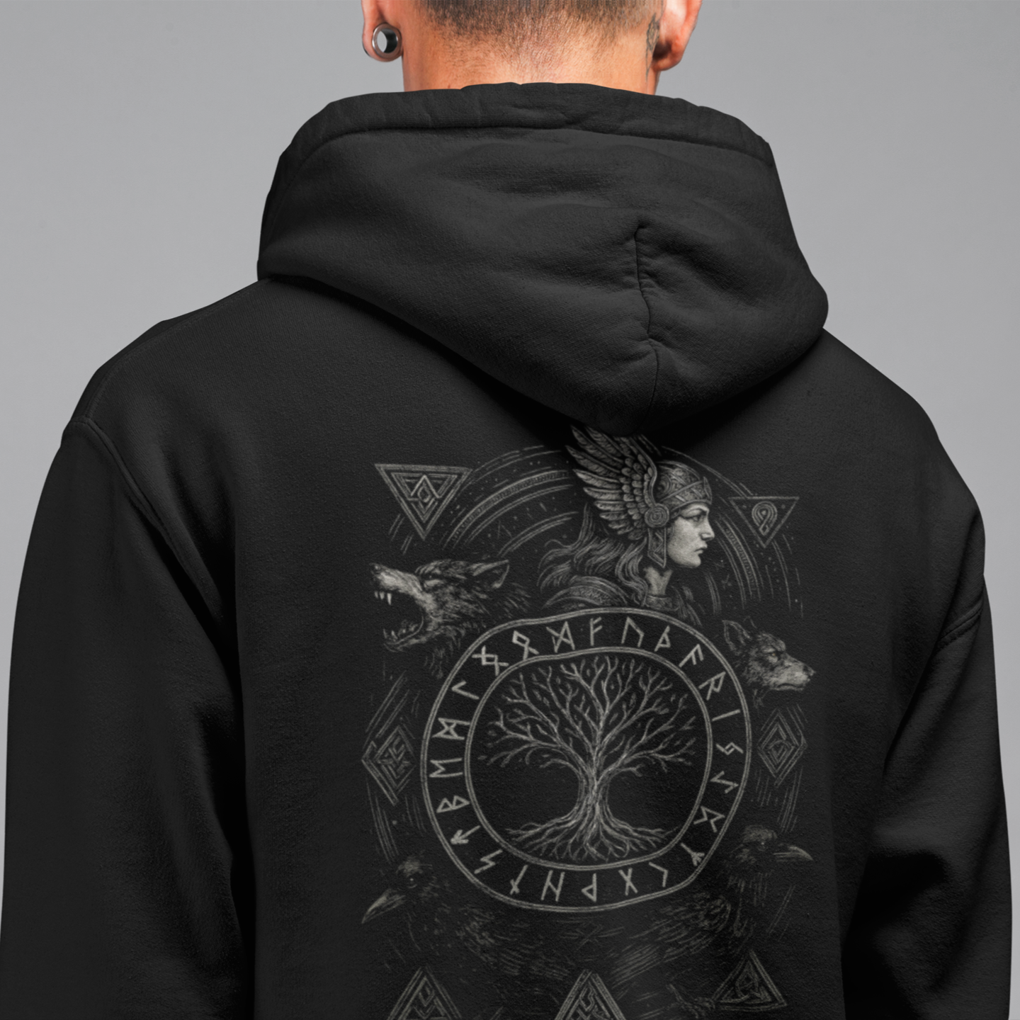 Walküre, Odins Wölfe & Raben, Lebensbaum Hoodie