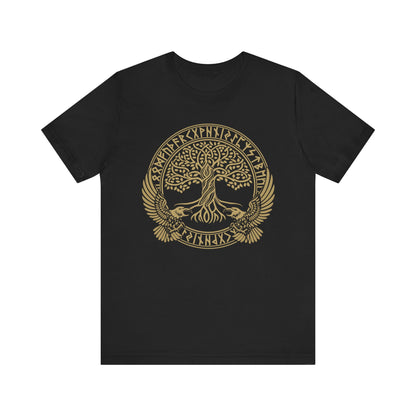 Raben Odins und Lebensbaum T-Shirt