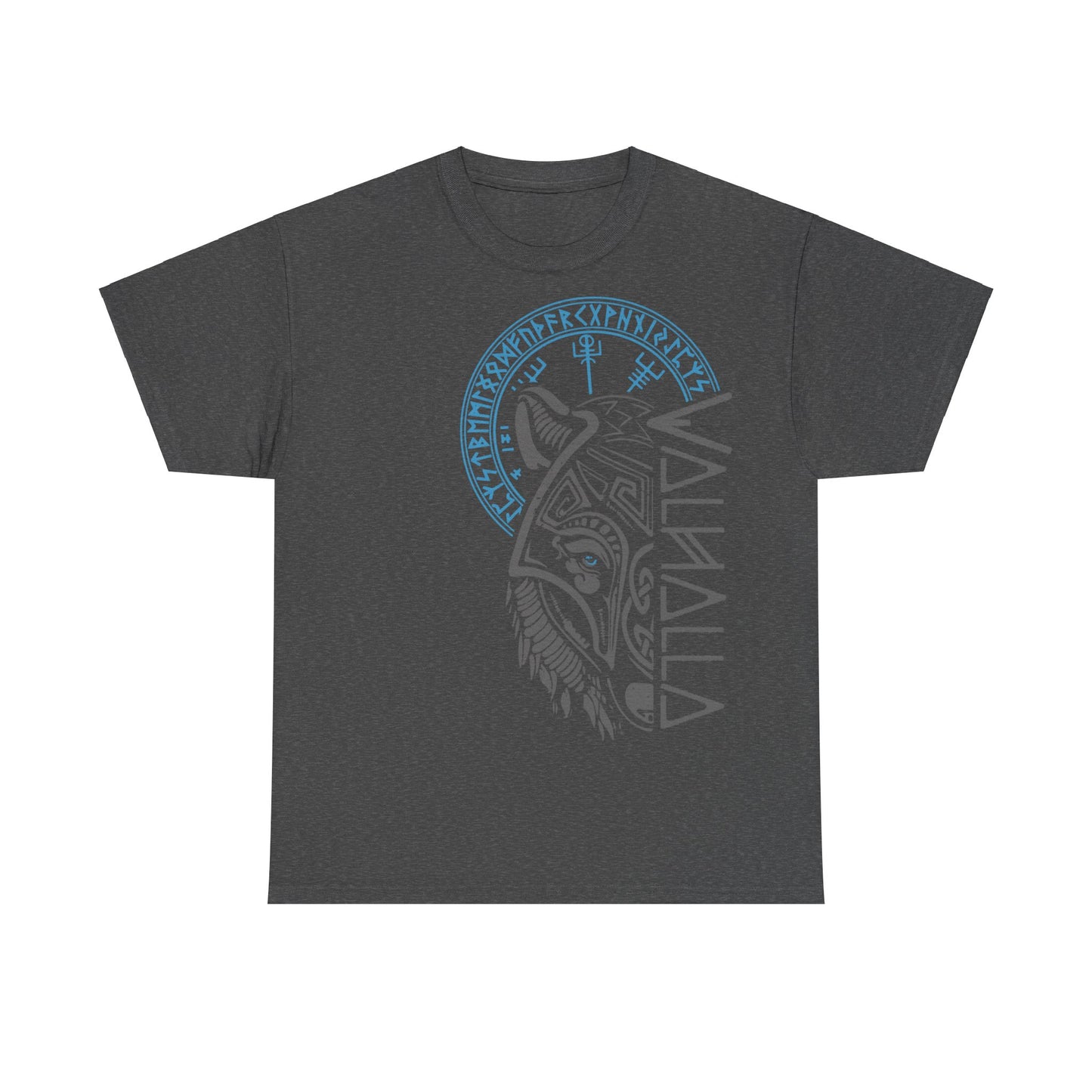 Walhalla Wolf Maske & Vegvisir T-Shirt