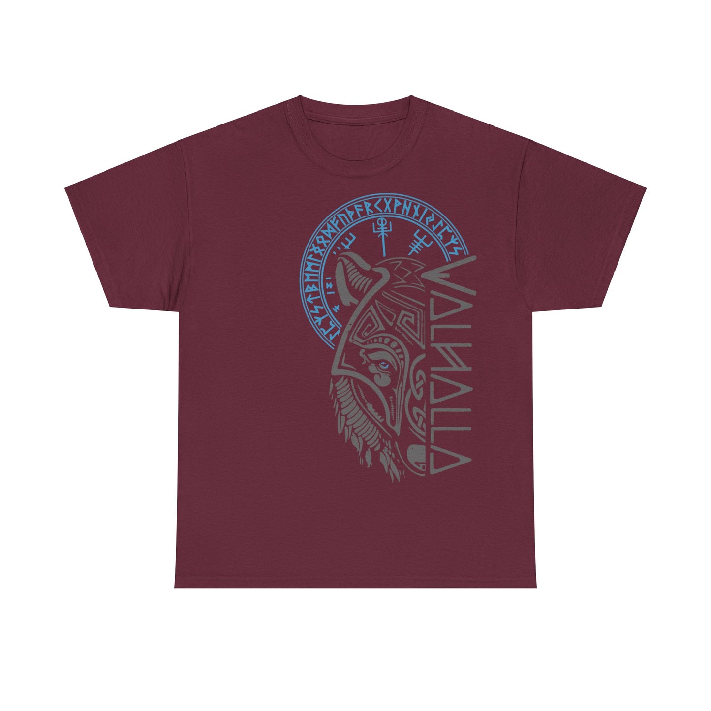 Walhalla Wolf Maske & Vegvisir T-Shirt