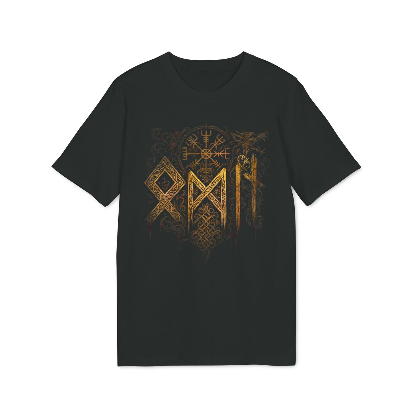 Walhalla Odin Schriftzug Organic T-Shirt - Grimnord