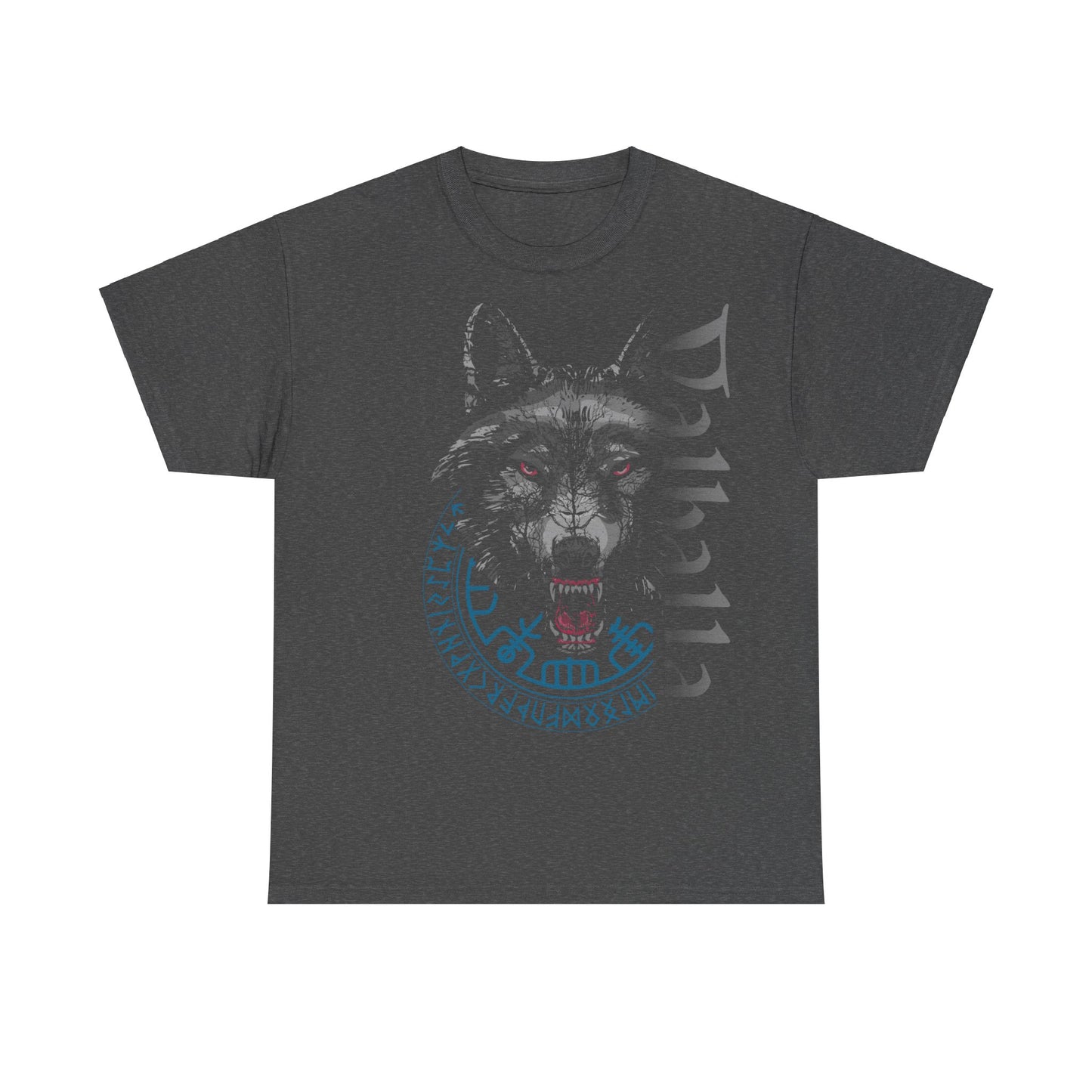 Walhalla Wolf & Vegvisir Wikinger T-shirt