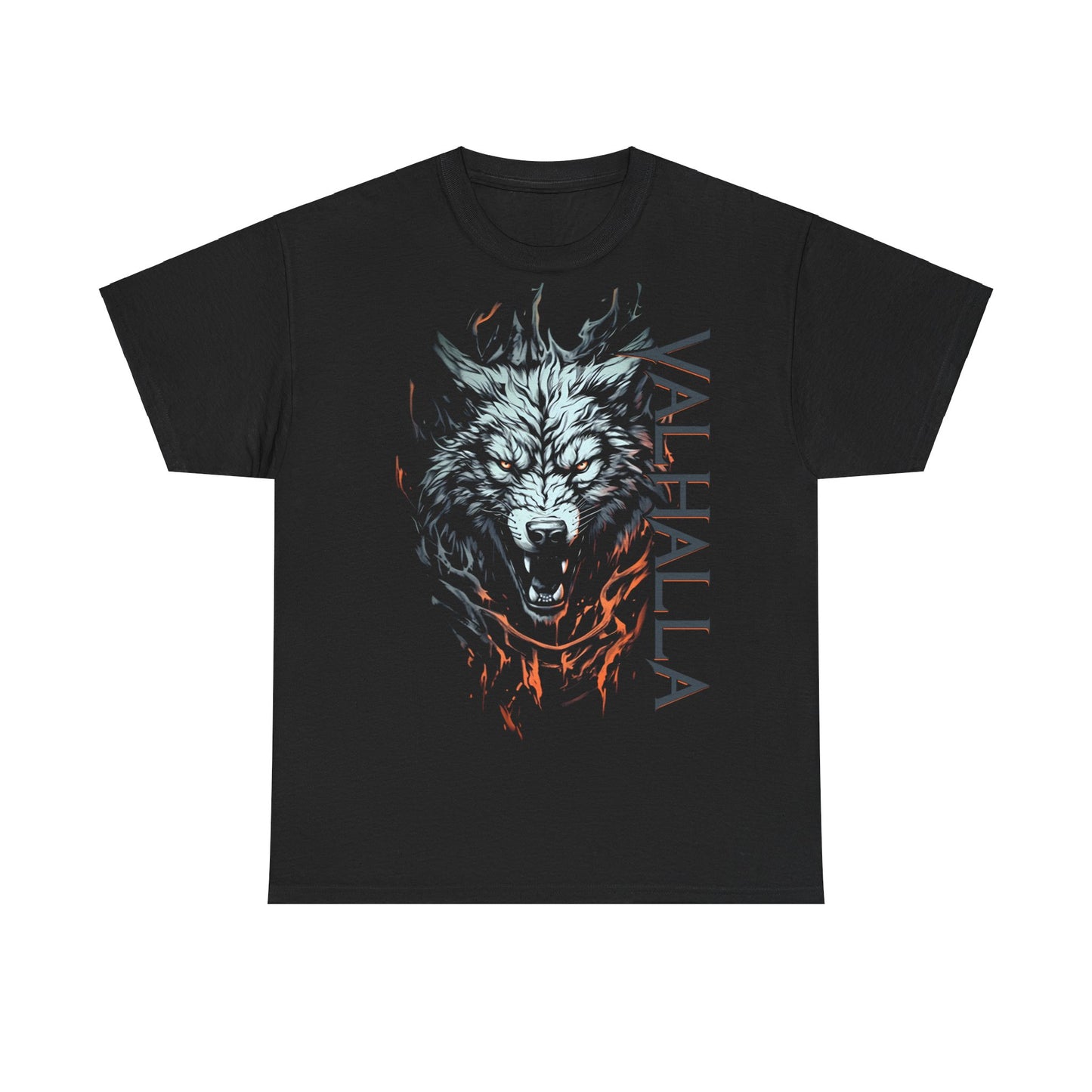Wolf in Flammen Valhalla T-shirt