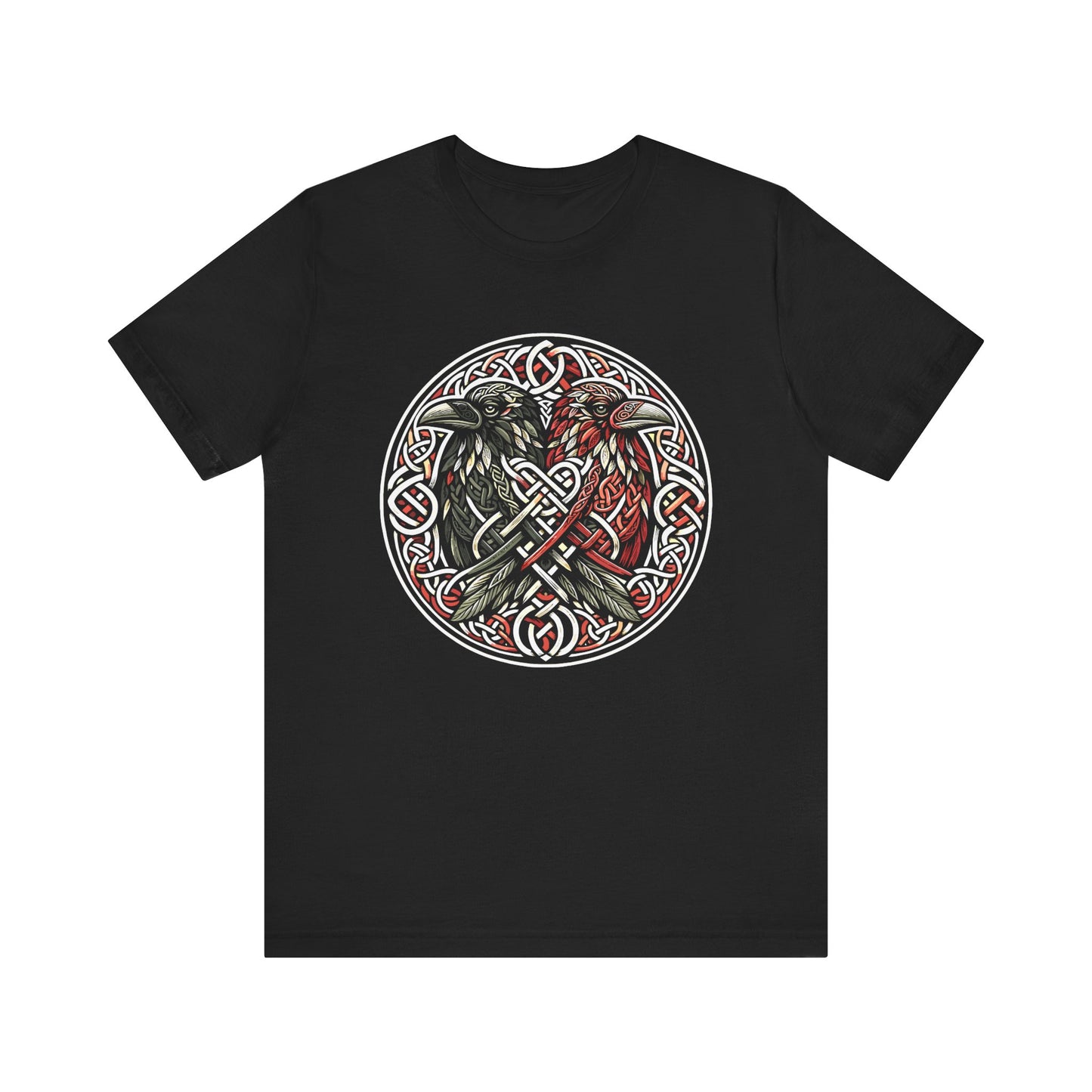 Raben Odins in keltischen Knoten T-Shirt