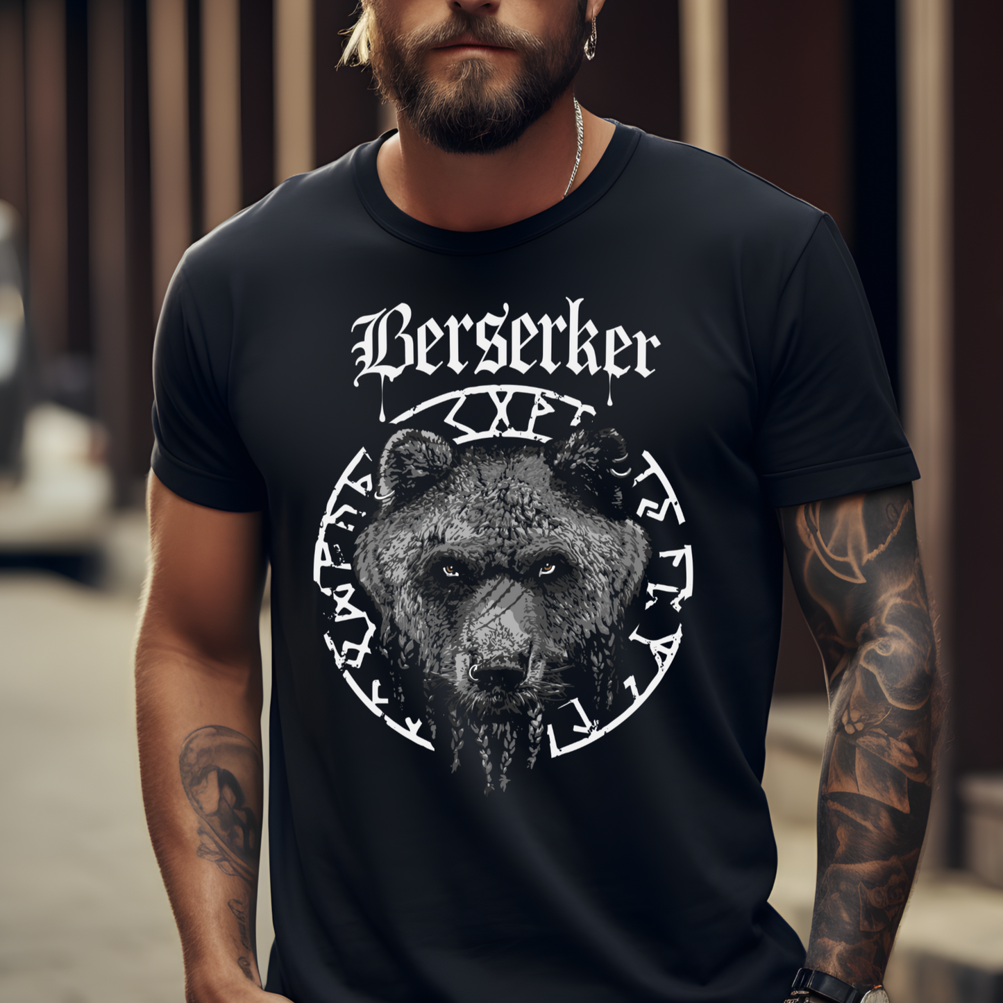 Berserker Bär, Krieger Odins T-Shirt