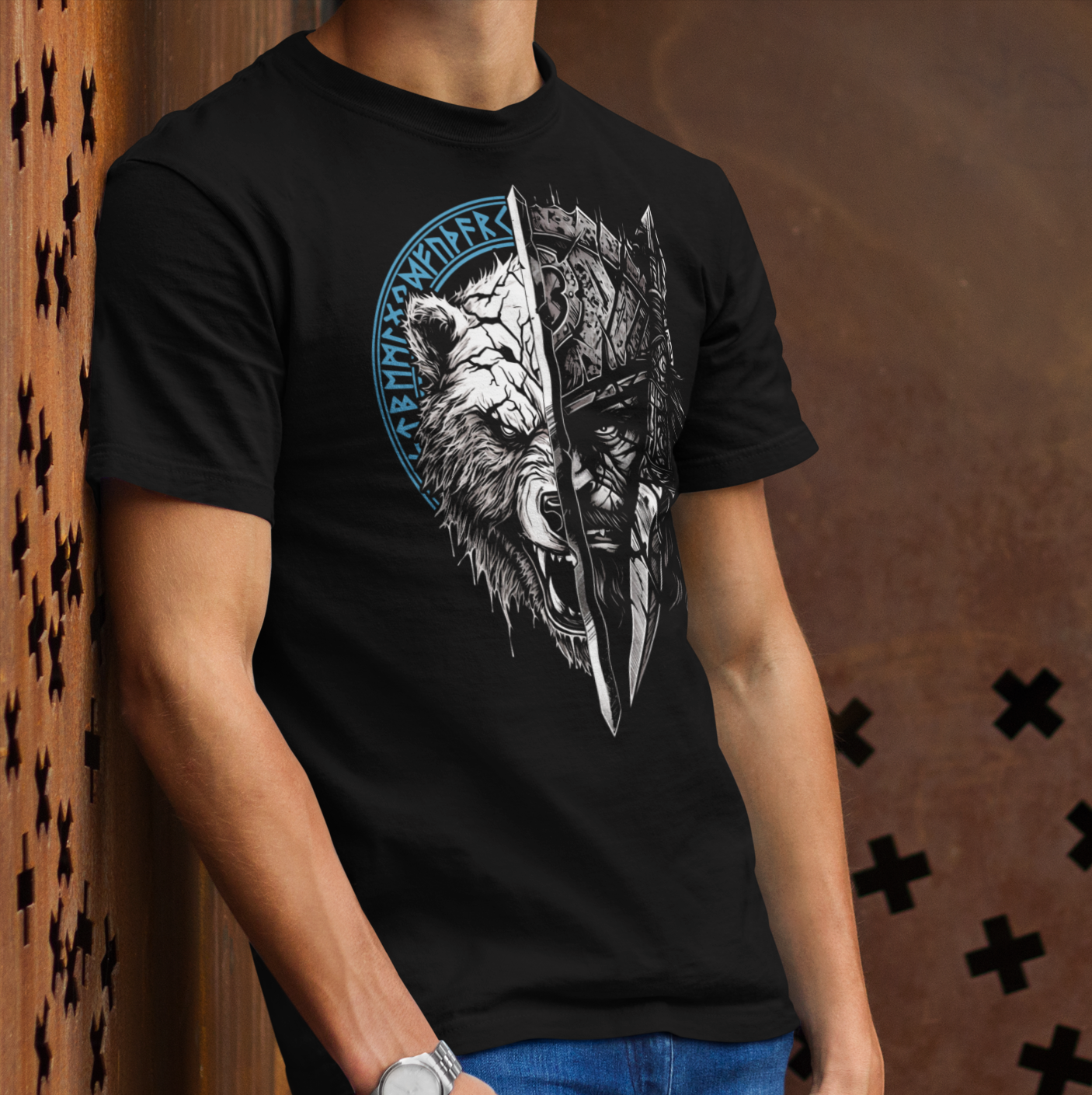 Berserker in Dir Bären Krieger T-Shirt
