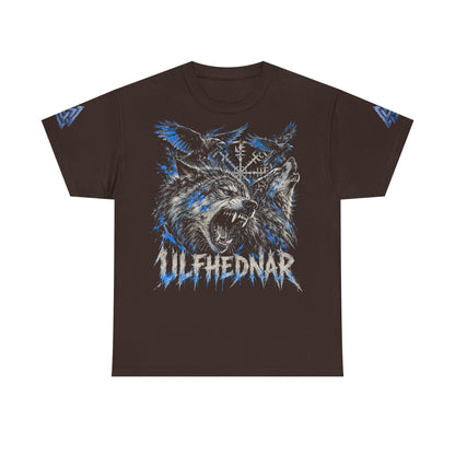 Nordischer Wolfskrieger T-Shirt – Ulfhednar Design mit Vegvisir