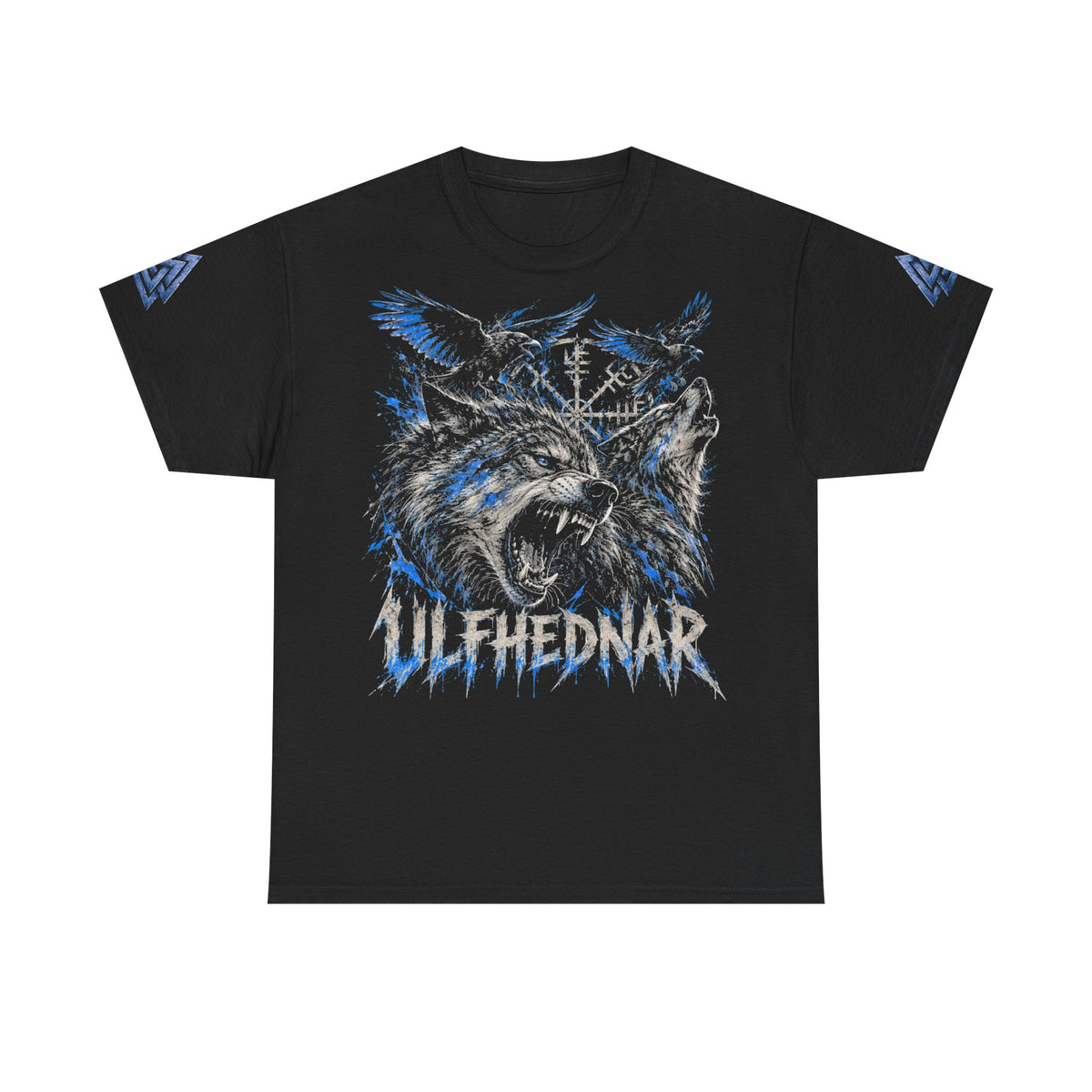 Ulfhednar Wolf Wikinger T-Shirt mit Runen und nordischer Symbolik
