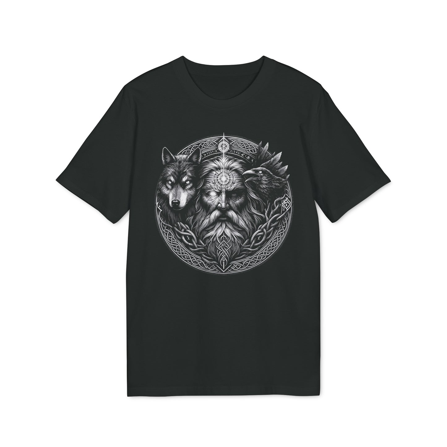 Odin Rabe und Wolf T-shirt