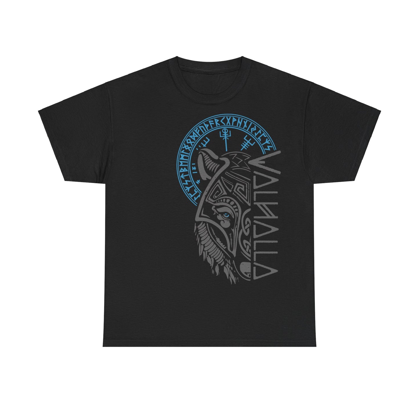 Walhalla Wolf Maske & Vegvisir T-Shirt