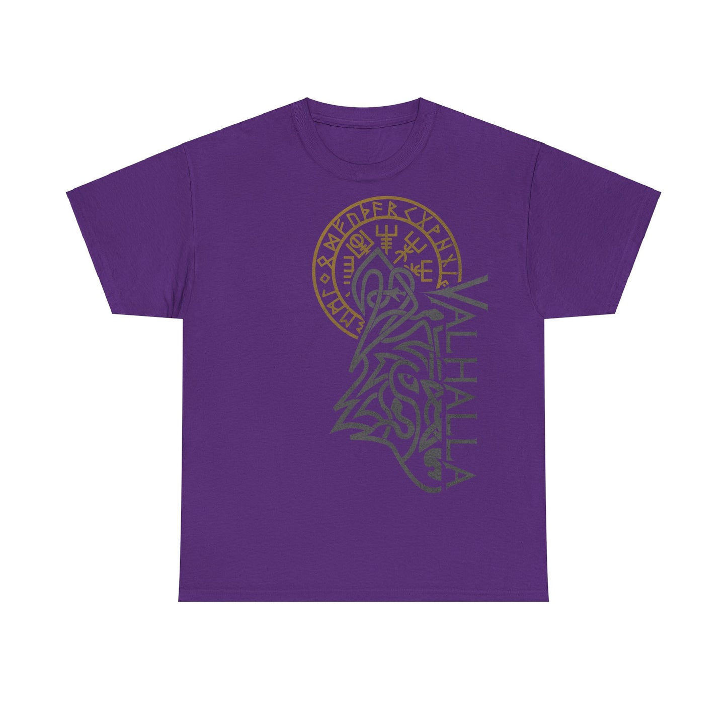 Walhalla Wolf Odins Vegvisir T-shirt