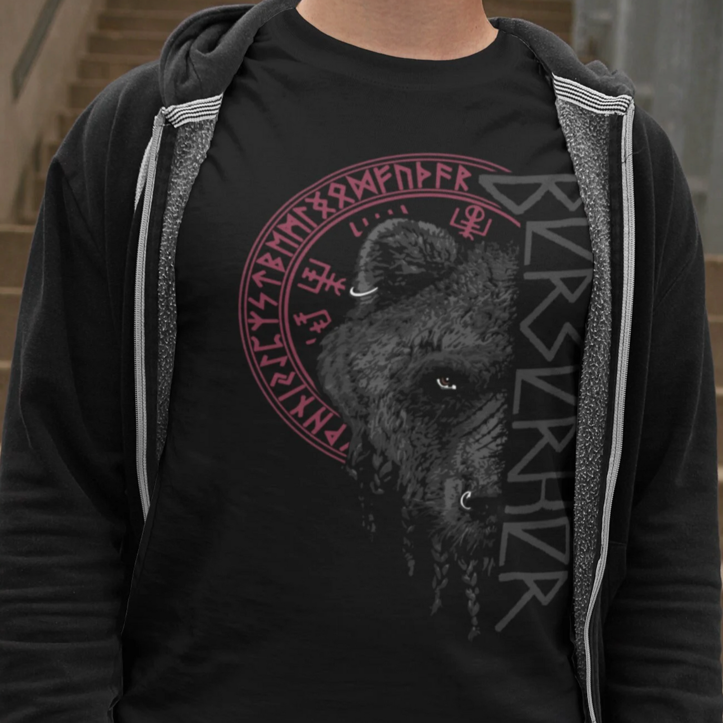 Berserker Bär Krieger T-Shirt