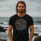 Wikinger T-Shirt mit Fenrir Wolf und Runenkreis Norse Mythology Design