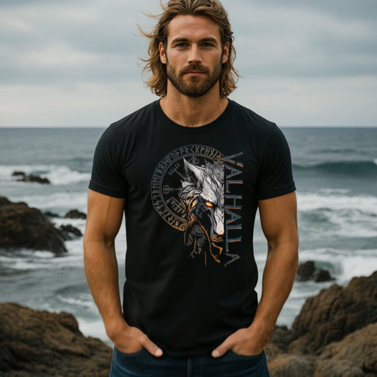 Walhalla Wolf Odins T-shirt