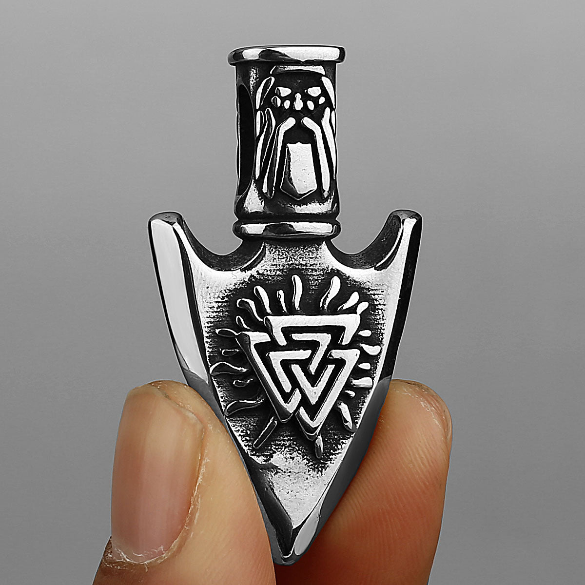 Runenpfeil Anhänger Vegvisir / Valknut