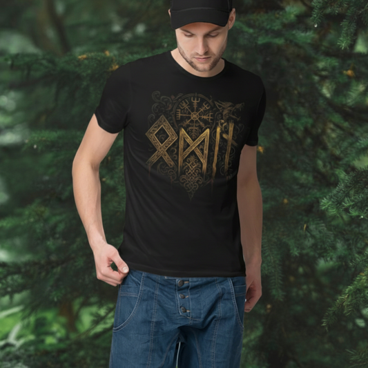 Walhalla Odin Schriftzug Organic T-Shirt