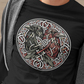 Raben Odins in keltischen Knoten T-Shirt