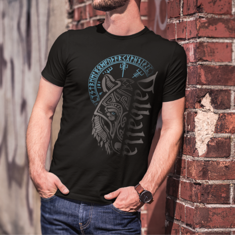 Walhalla Wolf & Runenkompass Vegvisir