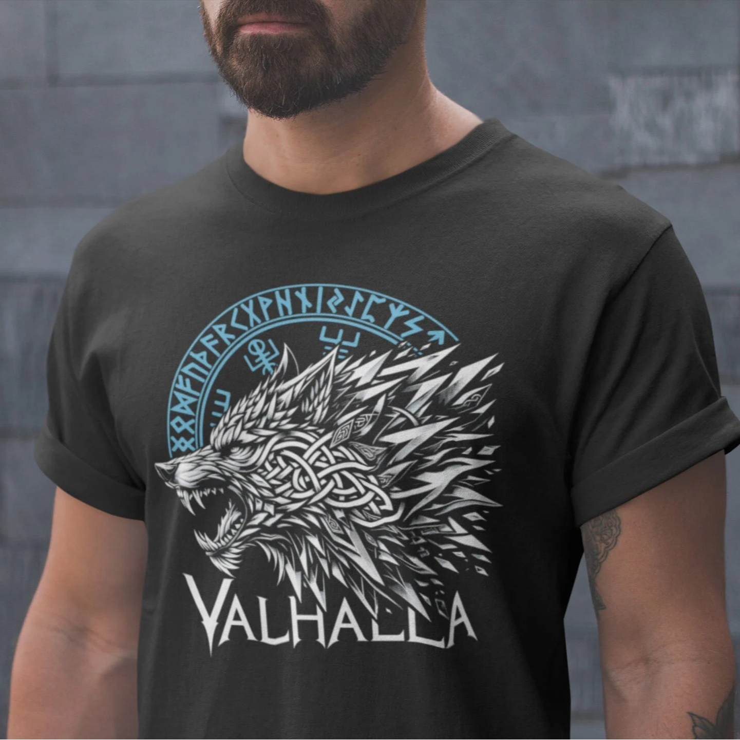 Walhalla Wolf Odins T-shirt