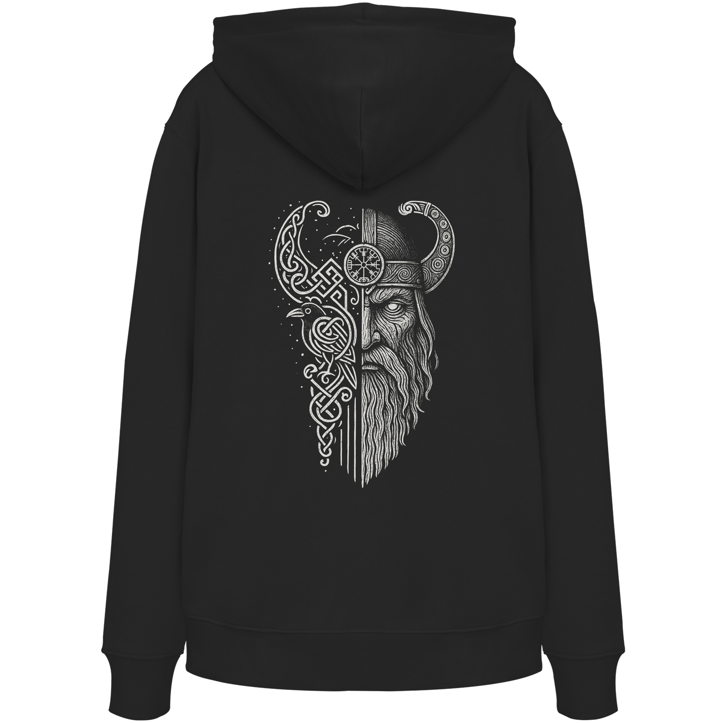 Odin und die Raben Organic Hoodie