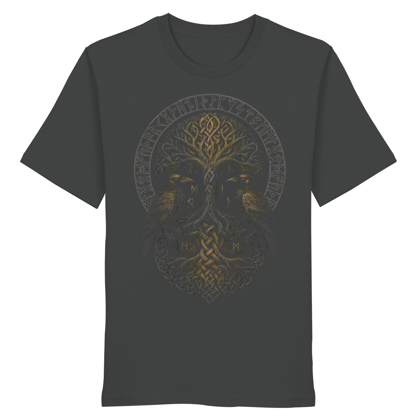 Hugin und Munin am Lebensbaum Organic Shirt