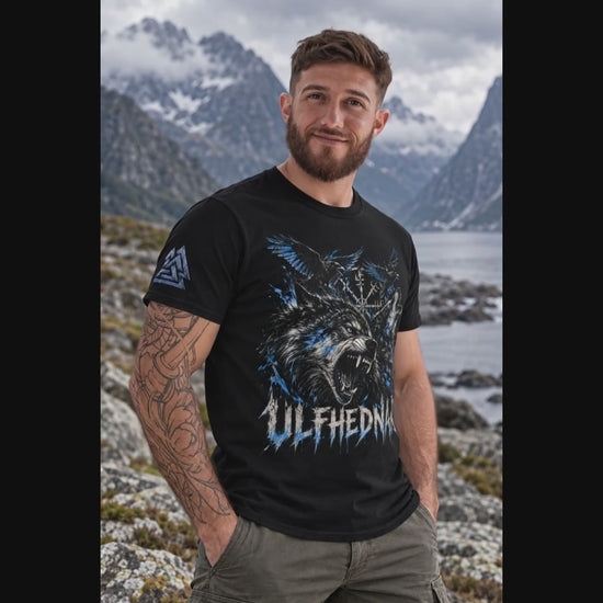 Ulfhednar Wolf – Nordischer Krieger Wikinger T-Shirt