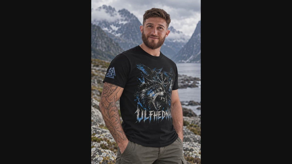 Ulfhednar Wolf – Nordischer Krieger Wikinger T-Shirt