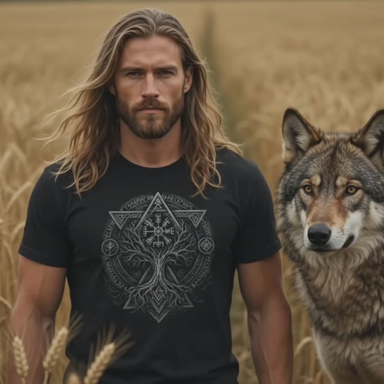 Lebensbaum Yggdrasil Vegvisir Shirt
